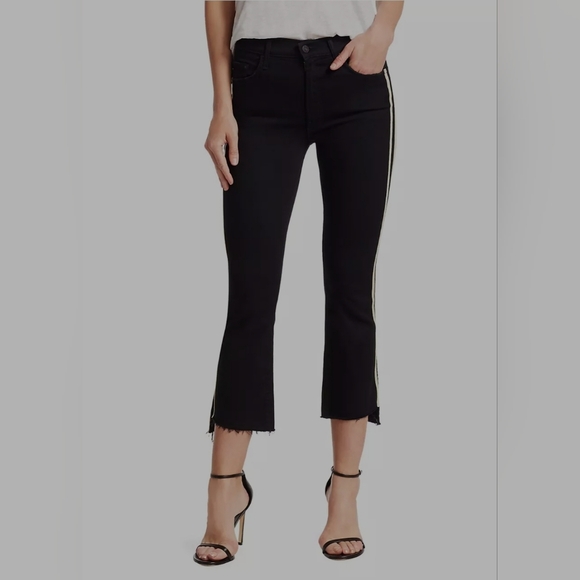 MOTHER Denim The Insider Crop Step Fray Guilty Racer - Picture 3 of 16